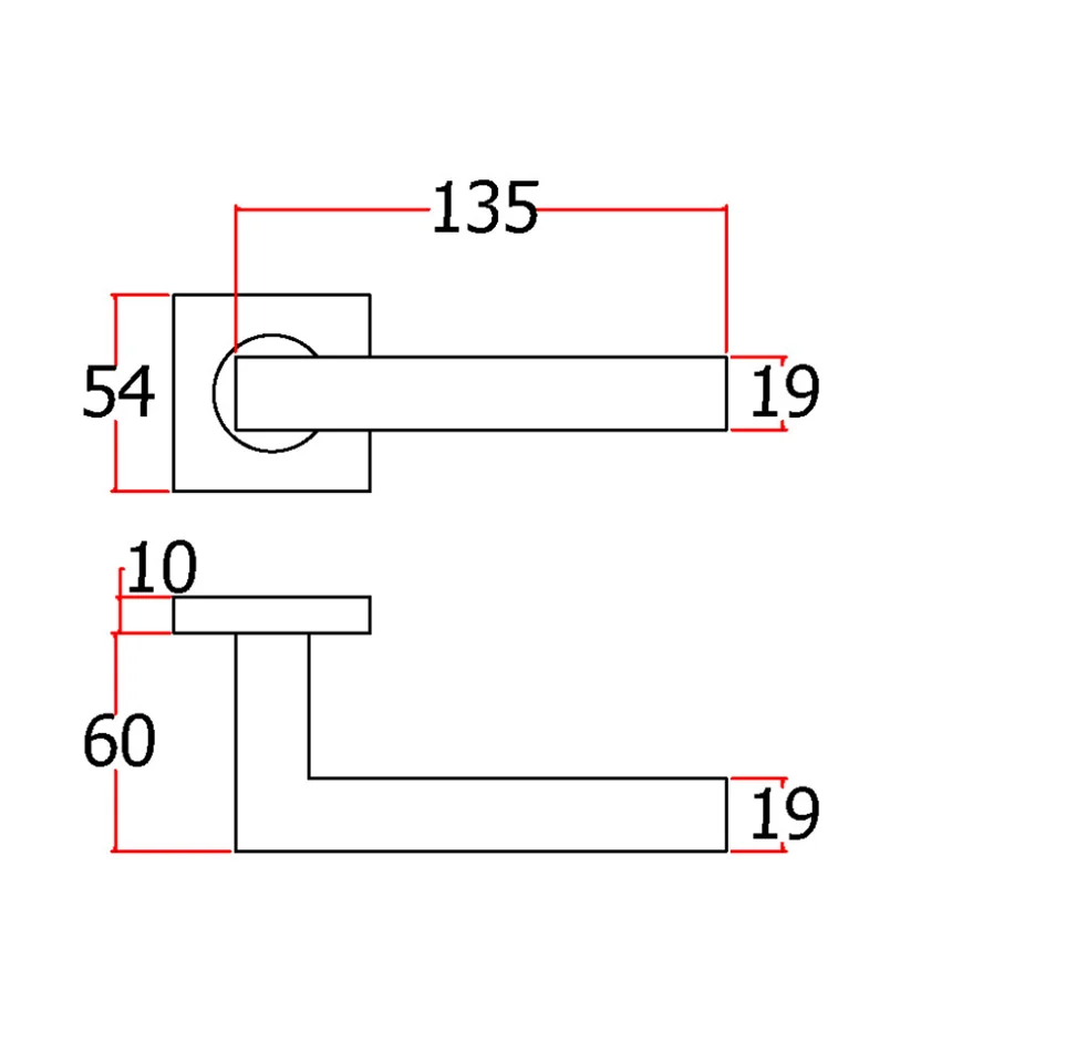 Polished Stainless Steel Door Handle