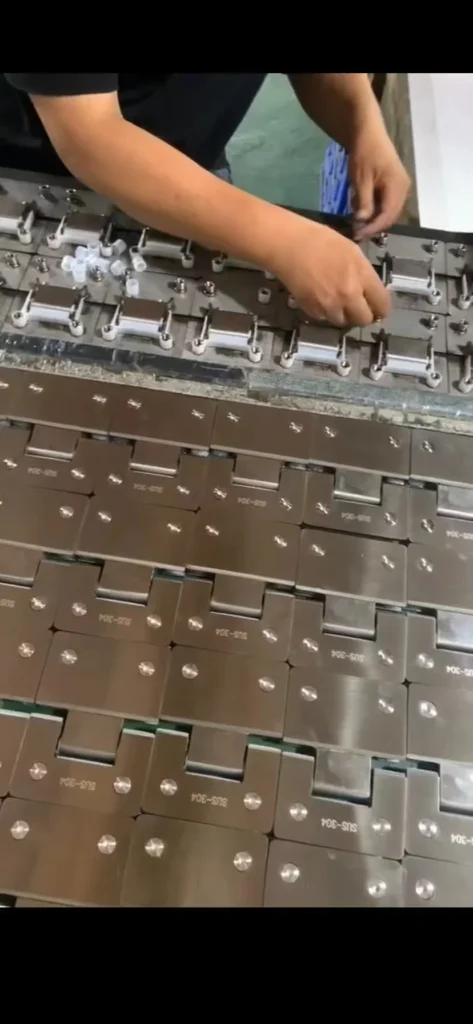 bathroom glass door hinges