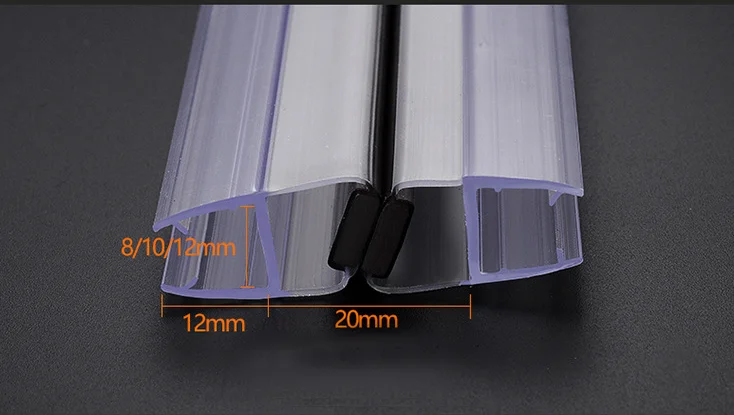 Vertical Shower Door Seal Strip Magnetic