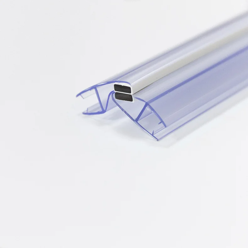 vertical shower door seal strip magnetic