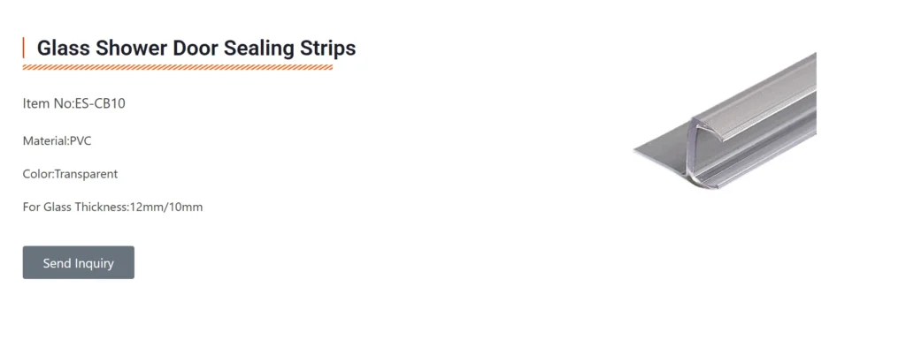 Glass Shower Door Sealing Strips