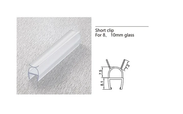 Frameless Glass Shower Door Seal Strip